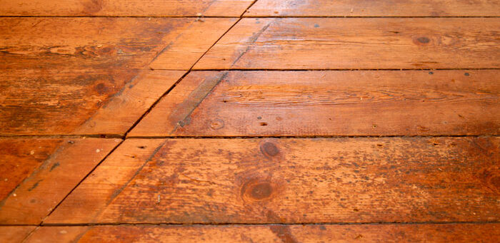 wooden floor damaged by water
