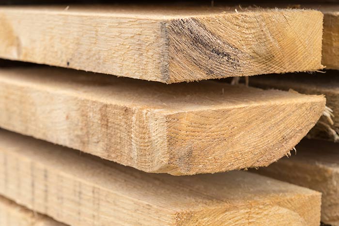 unfinished wood planks