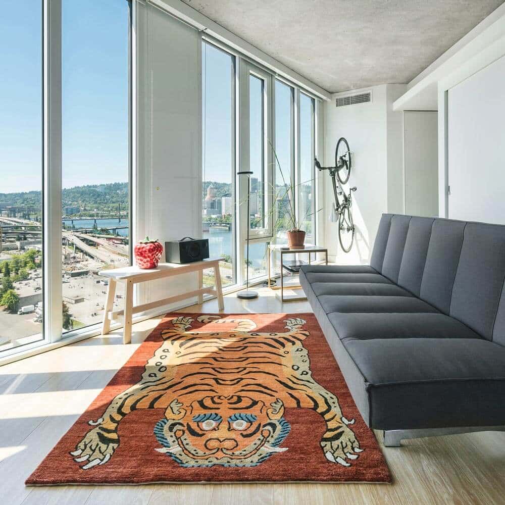 Using Area Rugs on Hardwood Floor, Tufenkian